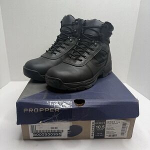 Propper Series 100 F4506 Men’s 10.5 M 6” Side Zip Tactical Duty Boots Black